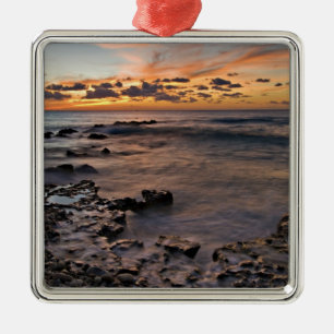 Ornamento De Metal Mar do Caribe, Ilhas Cayman. Ondas quebrando 2