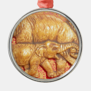 Ornamento De Metal Mara Elephants africana ameaçada