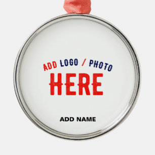 ORNAMENTO DE METAL MARCA VERIFICADA BRANCA MODERNA PERSONALIZÁVEL