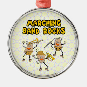 Ornamento De Metal Marching Banda Rocks Chaveiro