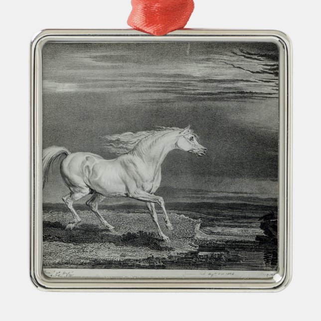 Ornamento De Metal Marengo, gravado pelo artista (Frente)