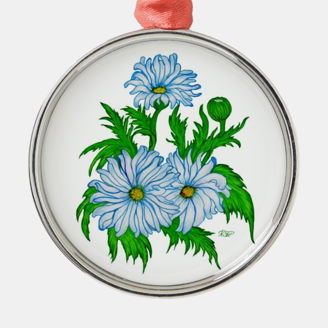 Ornamento De Metal Margeriten Blume (Frente)