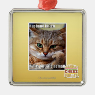Ornamento De Metal Marido Kitteh