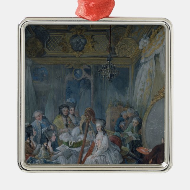 Ornamento De Metal Marie Antoinette em sua câmara em Versalhes (Frente)