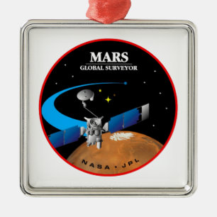 Ornamento De Metal Mars Global Surveyor