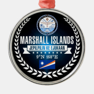 Ornamento De Metal Marshall Islands