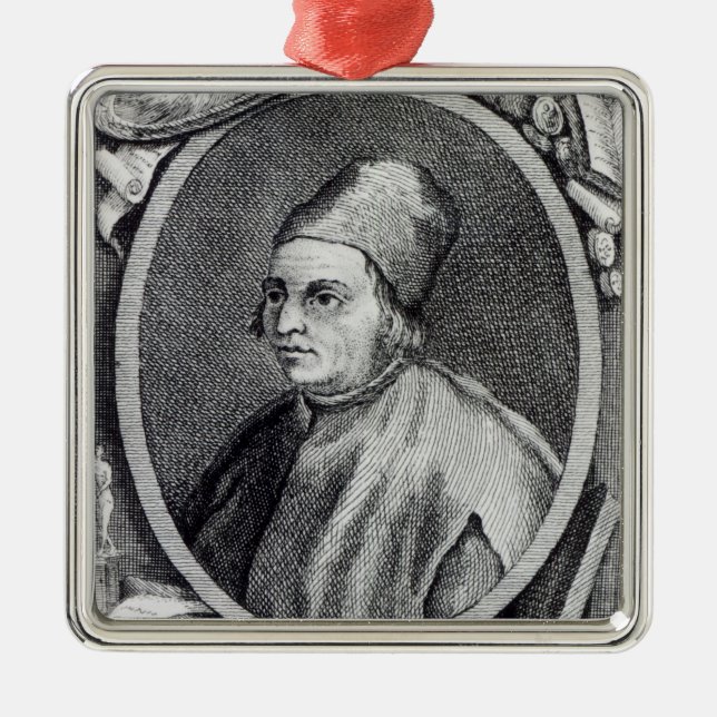 Ornamento De Metal Marsilio Ficino (Frente)