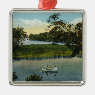 Ornamento De Metal Martha's Vineyard, cena de Tashmoo do lago