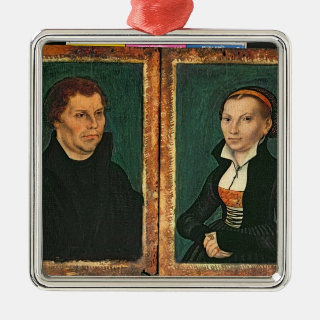 Ornamento De Metal Martin Luther, Katharina von Bora, c.1526 (Frente)