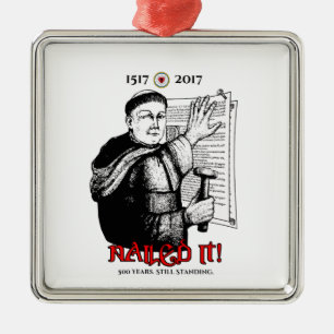 Ornamento De Metal Martin Luther pregou-o!