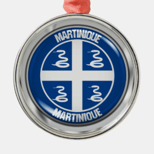 Ornamento De Metal Martinique Round Emblem