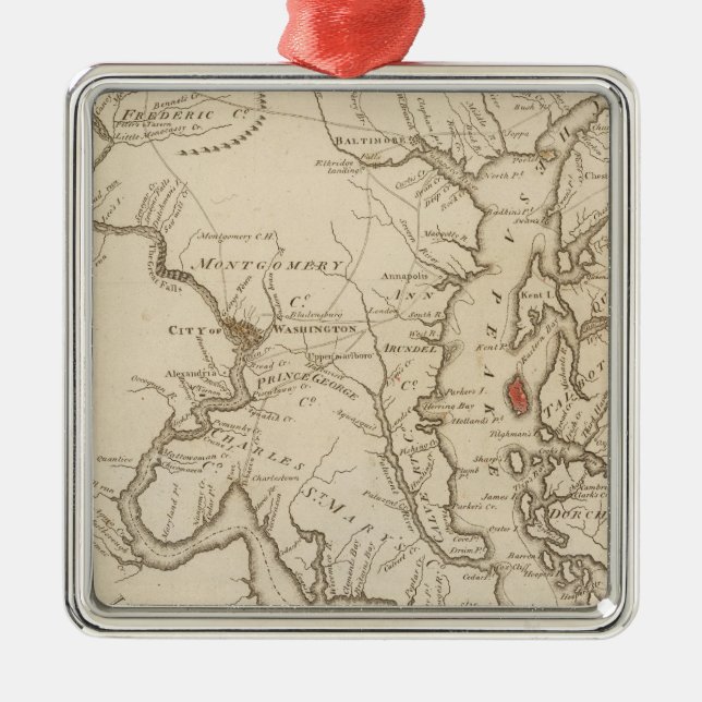 Ornamento De Metal Maryland 6 (Frente)