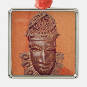 Ornamento De Metal Máscara, Benin
