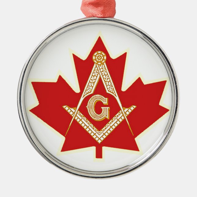 ORNAMENTO DE METAL MASON CANADIANO (Frente)