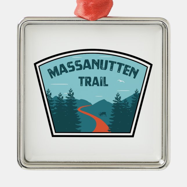 Ornamento De Metal Massanutten Trail Virginia (Frente)