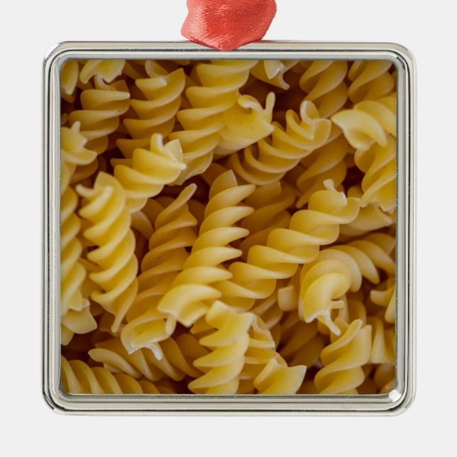 Ornamento De Metal Massas alimentícias fusilli (Frente)