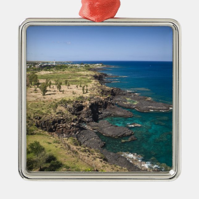 Ornamento De Metal Maurícia, Maurícia Ocidental, Belle Vue, Oceano (Frente)