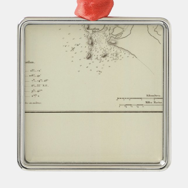Ornamento De Metal Mazatlan, México (Frente)