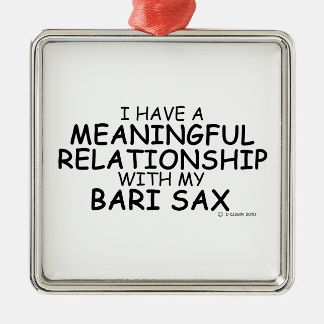 Ornamento De Metal Meaningful Relationship Bari Sax (Frente)