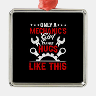 Ornamento De Metal Mecânica apenas moça mecânica