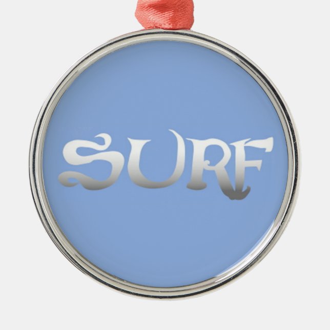 Ornamento De Metal medalha de surf (Frente)