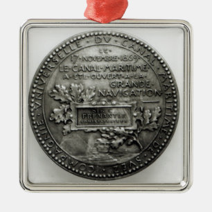 Ornamento De Metal Medalha que comemora a abertura do Suez