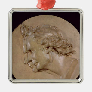 Ornamento De Metal Medalhão que descreve Joseph e Etienne