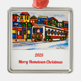 Ornamento De Metal Media, Pennsylvania 2025 Christmas Ornament