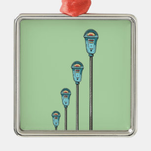 Ornamento De Metal Medidor de estacionamento retrô