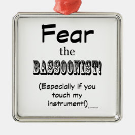 Ornamento De Metal Medo do Bassonista