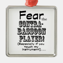 Ornamento De Metal Medo Do Jogador De Contrabando