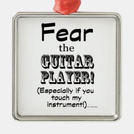 Ornamento De Metal Medo Do Jogador De Violão