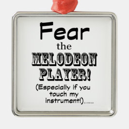 Ornamento De Metal Medo do Melodeon Player