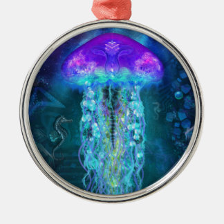 Ornamento De Metal Medusa Luminescent