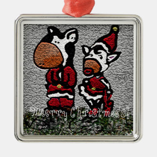 Ornamento De Metal Meerry Christmoo!