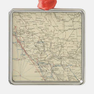 Ornamento De Metal Meio Califórnia da escala de costa