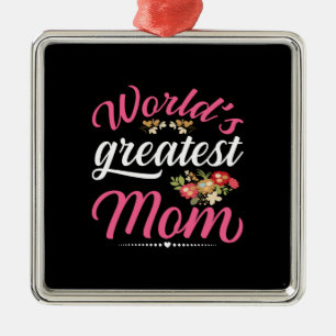 Ornamento De Metal Melhor Mãe do Mundo