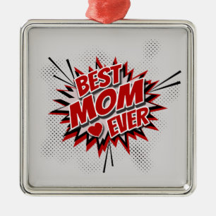 Ornamento De Metal Melhor Mãe Nunca