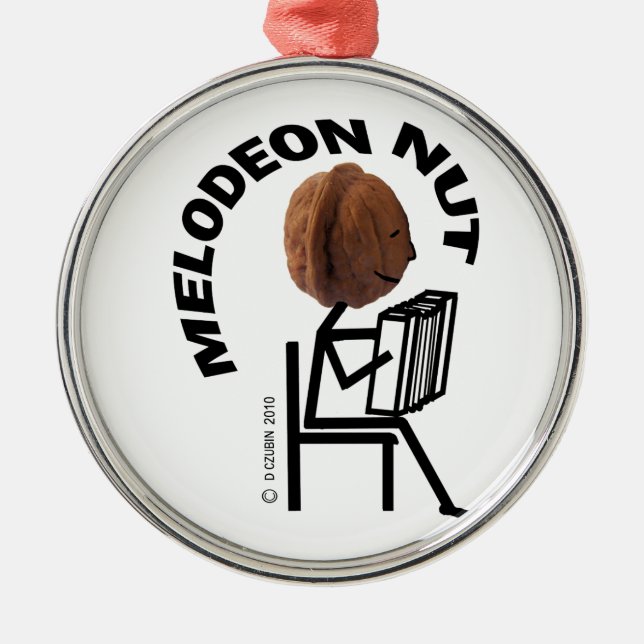 Ornamento De Metal Melodeon Nut (Frente)