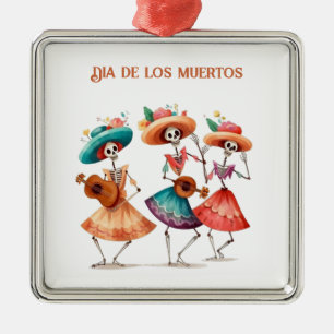 Ornamento De Metal Melodia dos Mortos Dançantes, personalizado