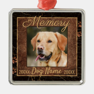 Ornamento De Metal Memória de Cão Memória da Rústica Memorial