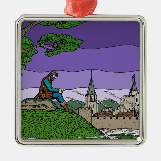 Ornamento De Metal Memórias de Camelot (Frente)