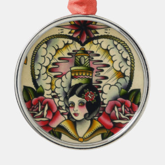 Ornamento De Metal menina 1 do marinheiro