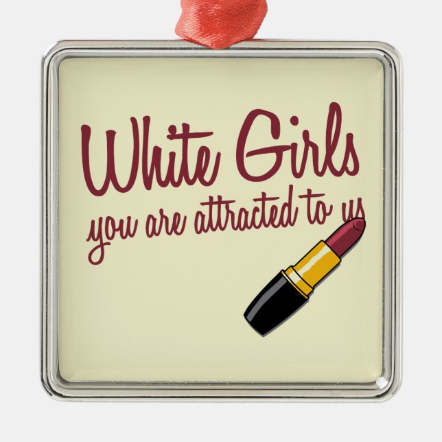 Ornamento De Metal Meninas brancas (Frente)