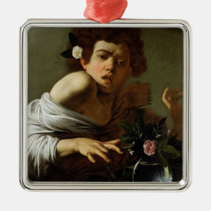 Ornamento De Metal Menino mordido por um lagarto, c.1595-1600 (óleo