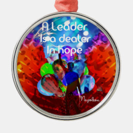 Ornamento De Metal Mensagem do incentivo para a liderança