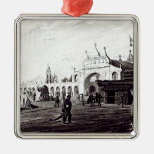 Ornamento De Metal Mercado, gravado por Daniel Havell 1820