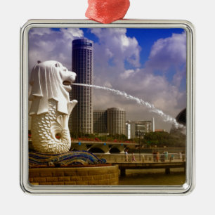 Ornamento De Metal Merlion, Singapore