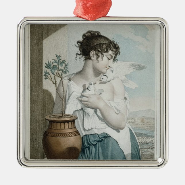 Ornamento De Metal Mês germinal, sétimo do calendário republicano (Frente)