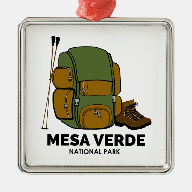 Ornamento De Metal Mesa Verde National Park Backpack (Frente)
